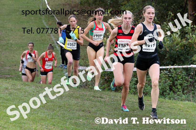 Senior womens 2021 National Cross Country Relays, Berry Hill Park, Mansfield. Photo: David T. Hewitson/Sports for All Pics